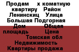 Продам 2- х коматную квартиру › Район ­ Ленинскиц › Улица ­ Большая Подгорная › Дом ­ 173 › Общая площадь ­ 39 › Цена ­ 1 500 000 - Томская обл. Недвижимость » Квартиры продажа   